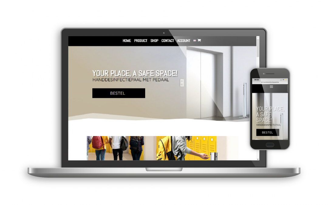 Webdesign – Handdesinfectiepaal-nl